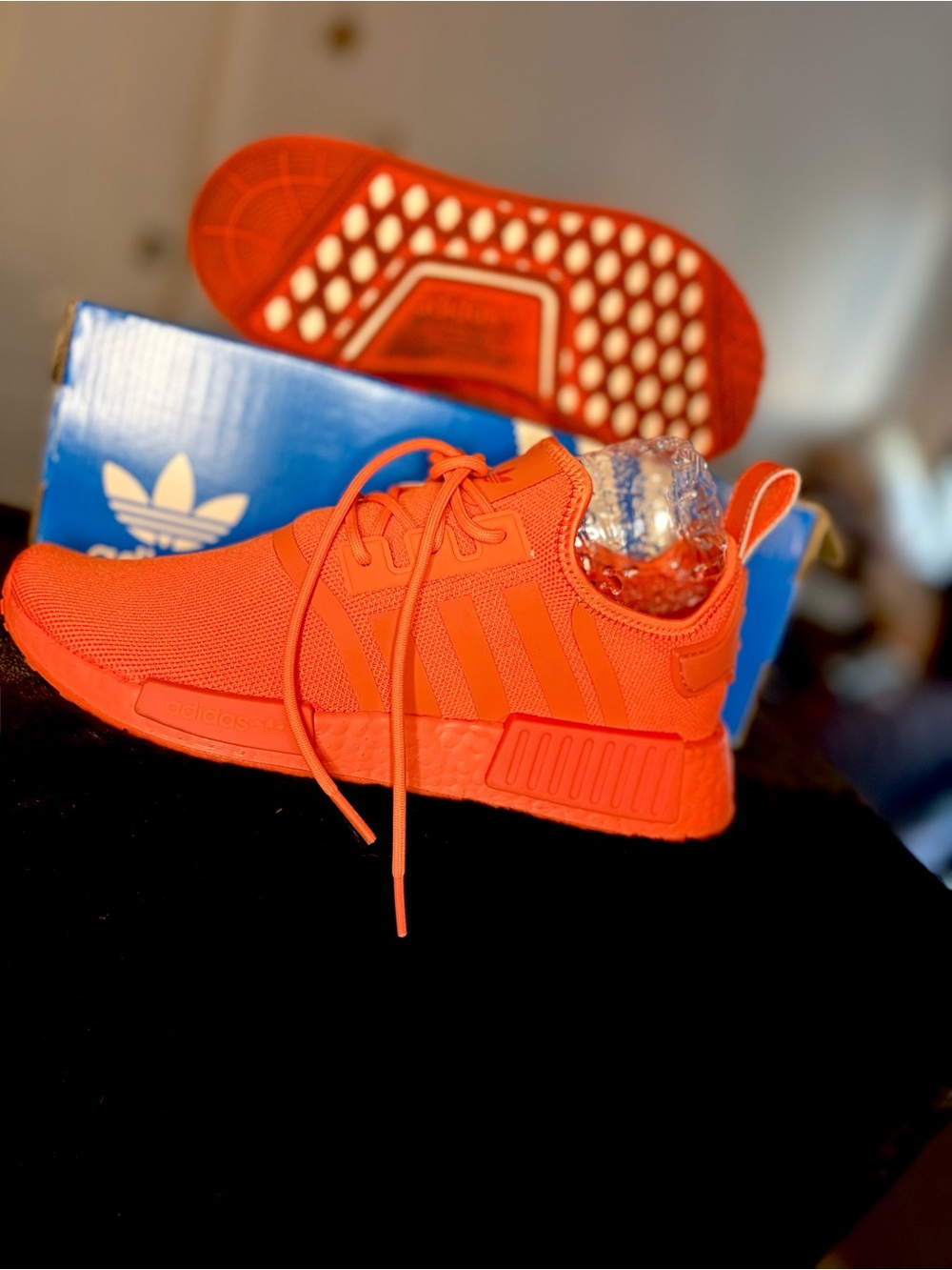 EUC adidas NMD R1 All-Orange Athletic Sneakers
